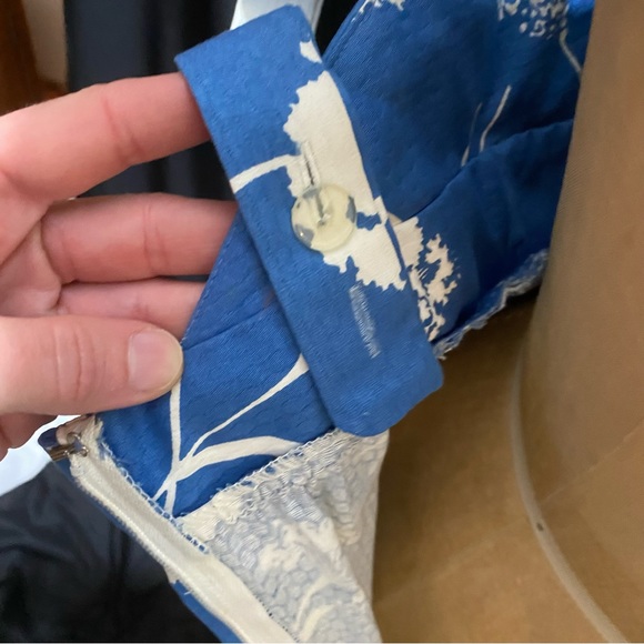 Malia Honolulu Vintage dress - blue and white size 10 - adjustable straps - Picture 9 of 15